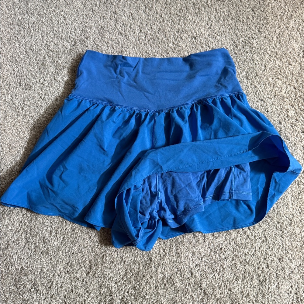 Aerie Offline Women's Blue High-Waisted Shorts - Picture 4 of 4
